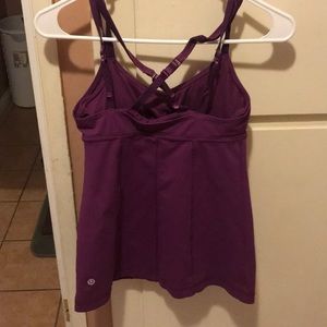 Lululemon purple workout top size 4